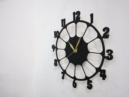 Laser Cut Modern Wall Clock Vector