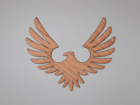 Laser Cut Eagle Wood Shape Craft Vector