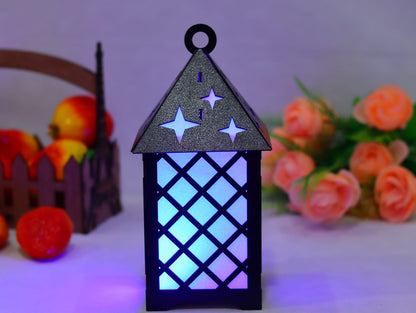 Laser Cut Wooden Lantern Lamp 3mm Vector