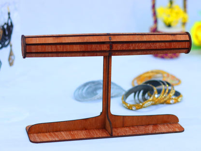 Laser Cut Wooden Bangle Holder Bangle Display Stand Vector