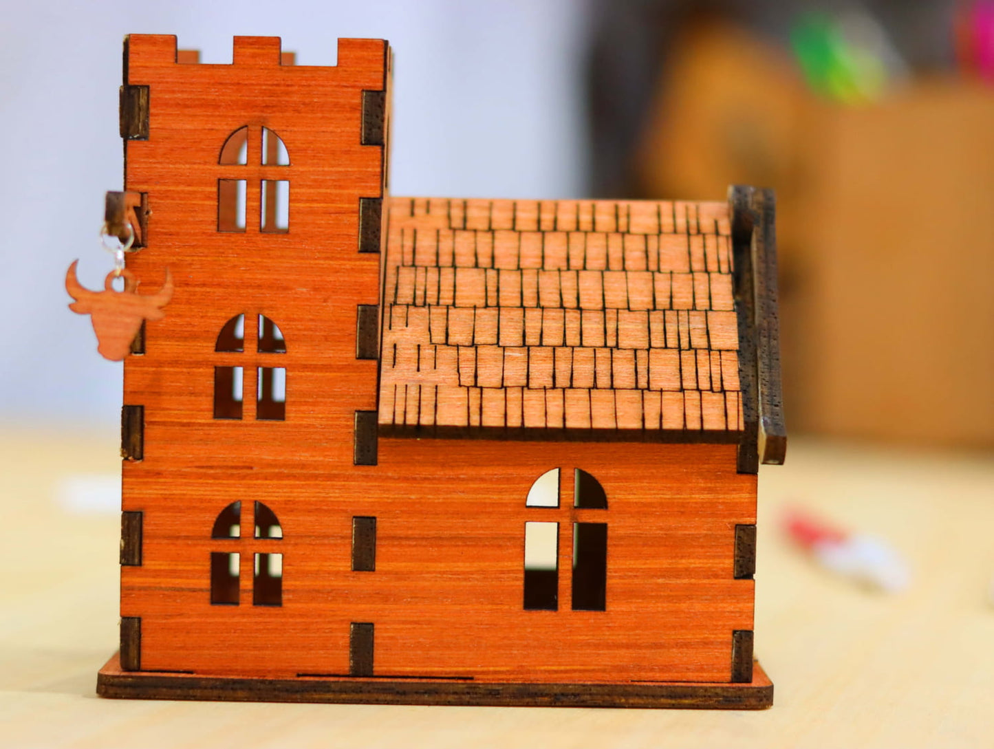 Laser Cut Wooden House Model Template