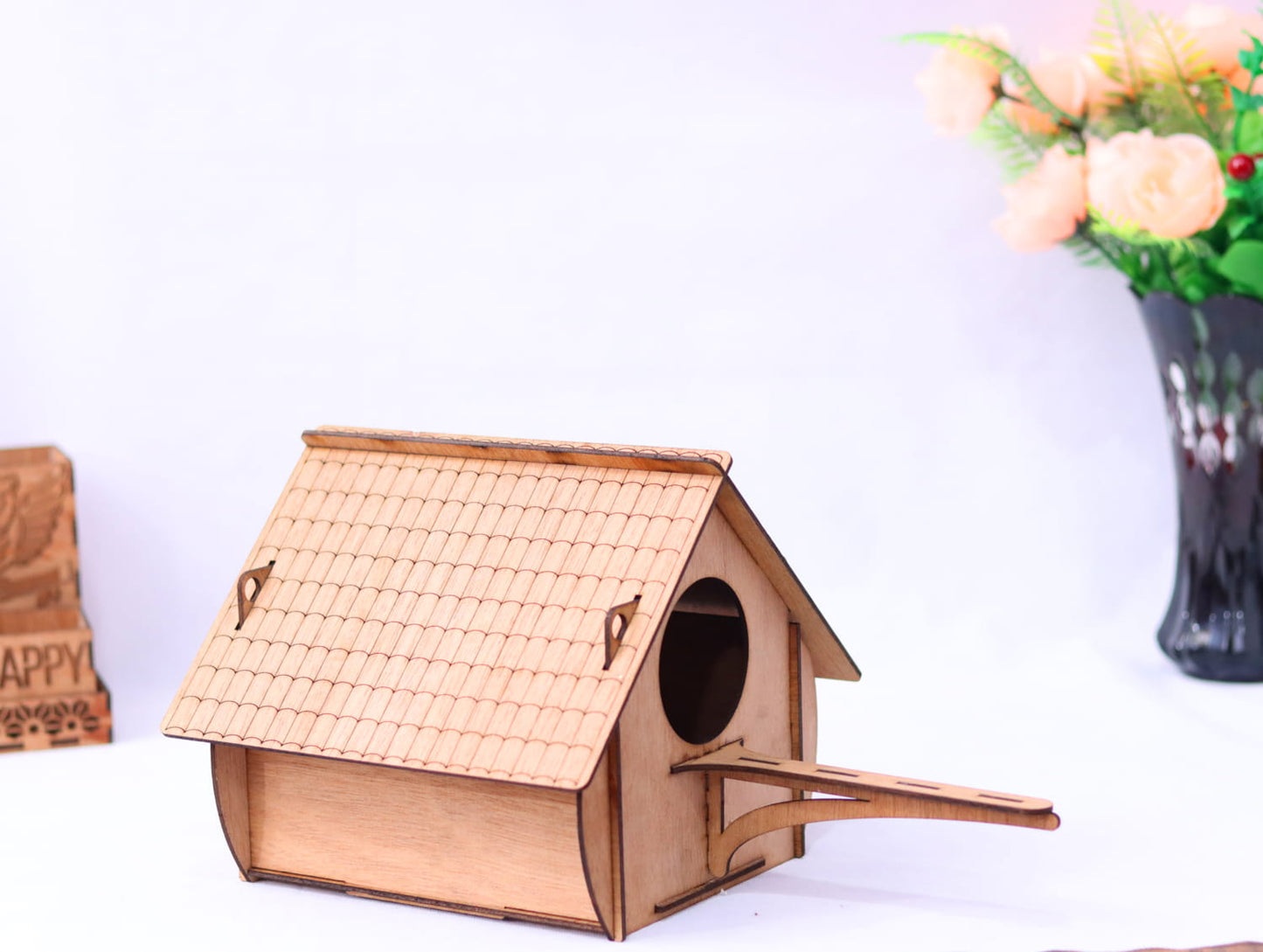 Laser Cut Wooden Bird House