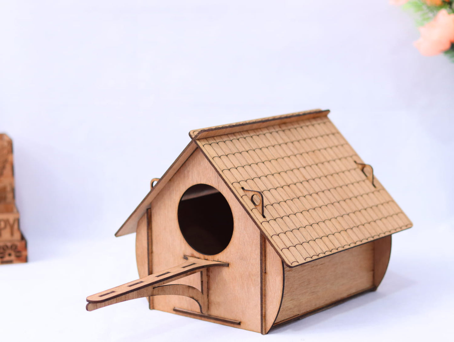 Laser Cut Wooden Bird House