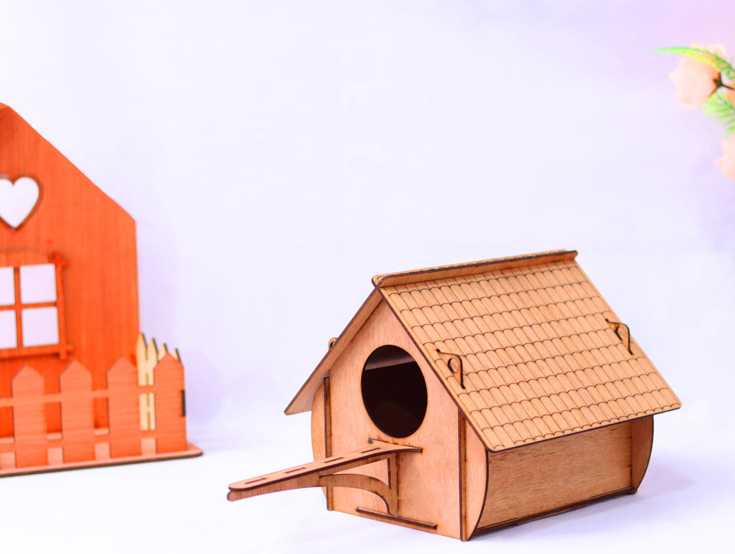 Laser Cut Wooden Bird House