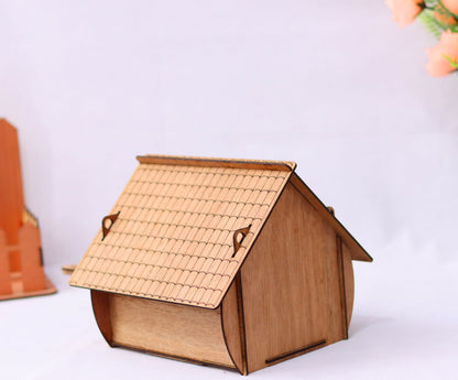 Laser Cut Wooden Bird House