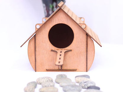 Laser Cut Wooden Bird House