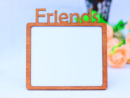 Laser Cut Friends Photo Frame Vector