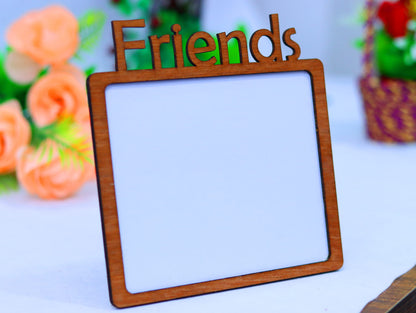 Laser Cut Friends Photo Frame Vector