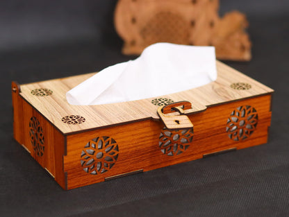 Laser Cut Tissue Box Vector