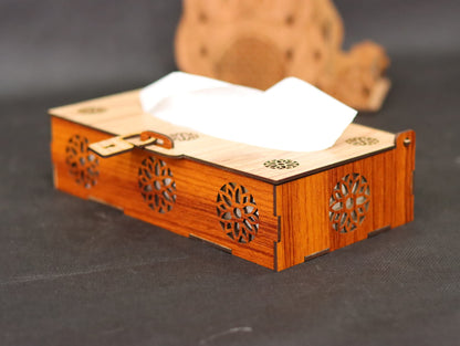 Laser Cut Tissue Box Vector