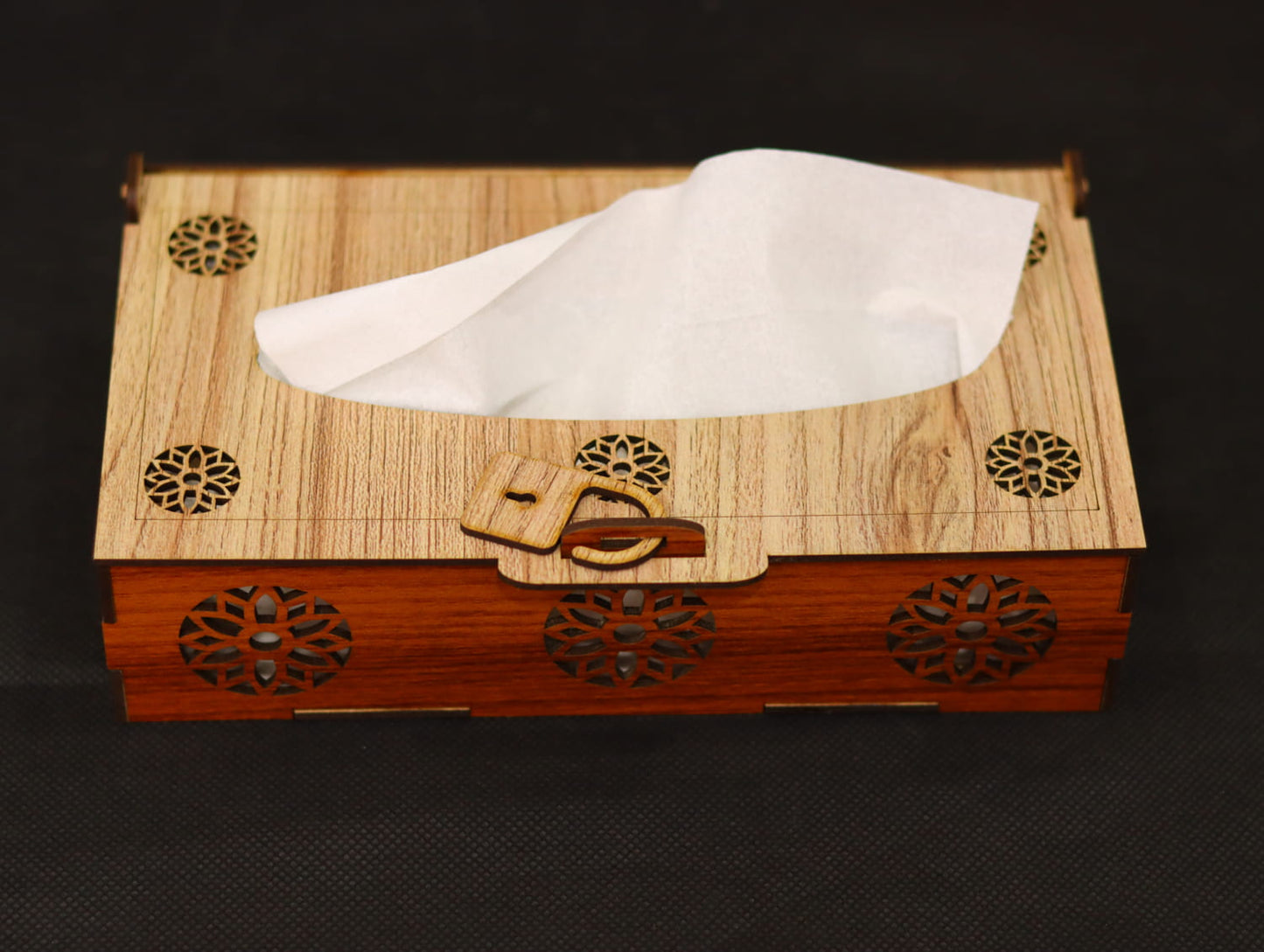 Laser Cut Tissue Box Vector