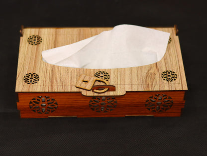 Laser Cut Tissue Box Vector