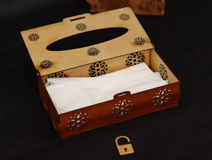 Laser Cut Tissue Box Vector