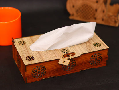 Laser Cut Tissue Box Vector