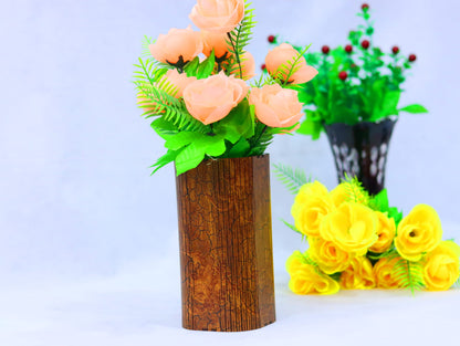 Laser Cut Wooden Flower Vase Vector