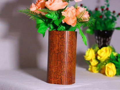 Laser Cut Wooden Flower Vase Vector