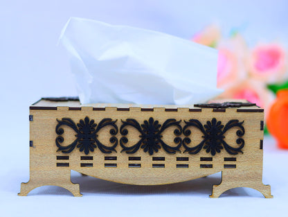 Laser Cut Tissue Box Vector