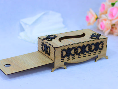 Laser Cut Tissue Box Vector