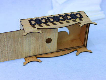 Laser Cut Tissue Box Vector