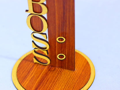 Laser Cut Boss Pen Pencil Holder Vector