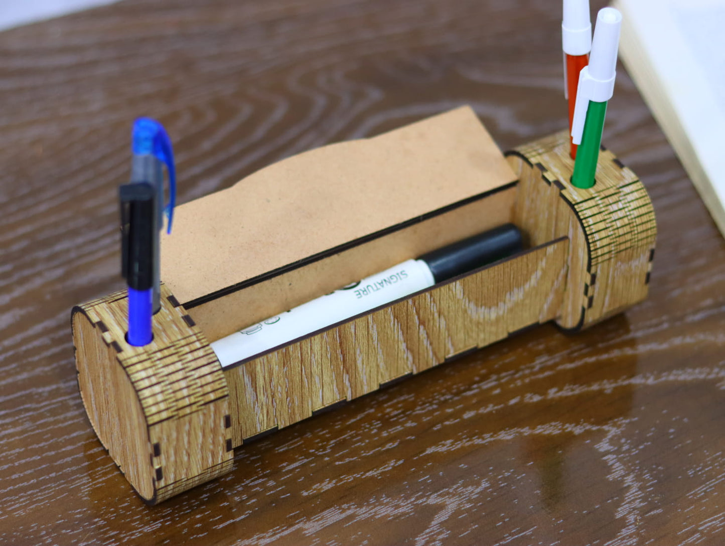 Laser Cut Modern Pen Holder