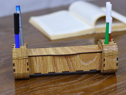 Laser Cut Modern Pen Holder