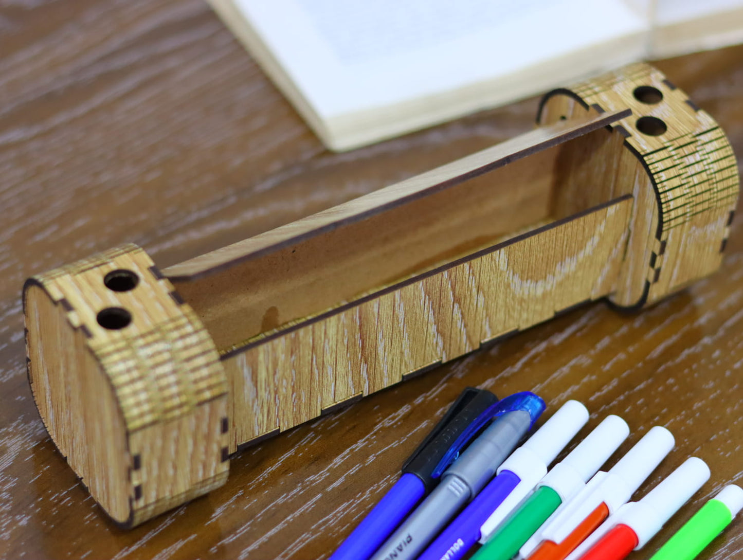 Laser Cut Modern Pen Holder