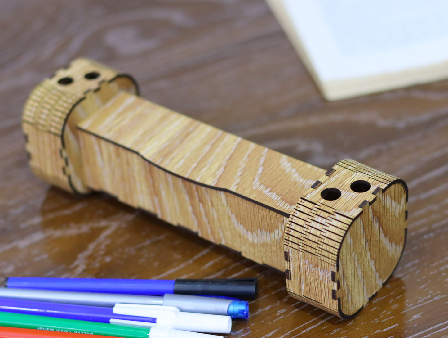 Laser Cut Modern Pen Holder