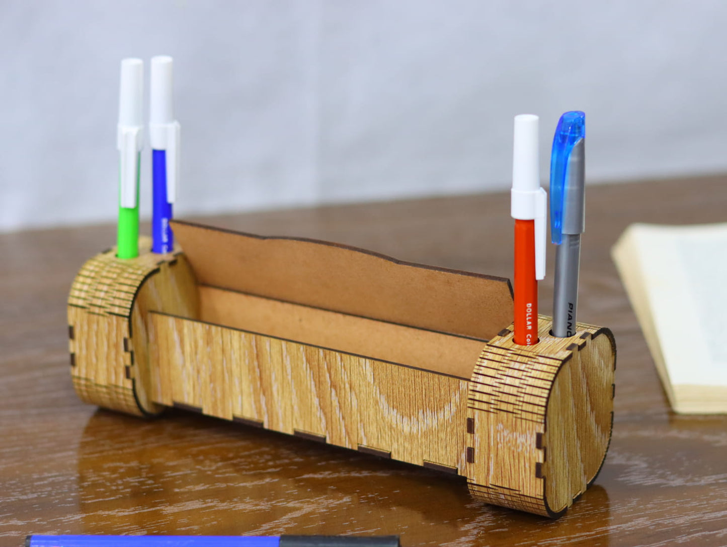 Laser Cut Modern Pen Holder