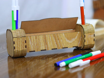 Laser Cut Modern Pen Holder