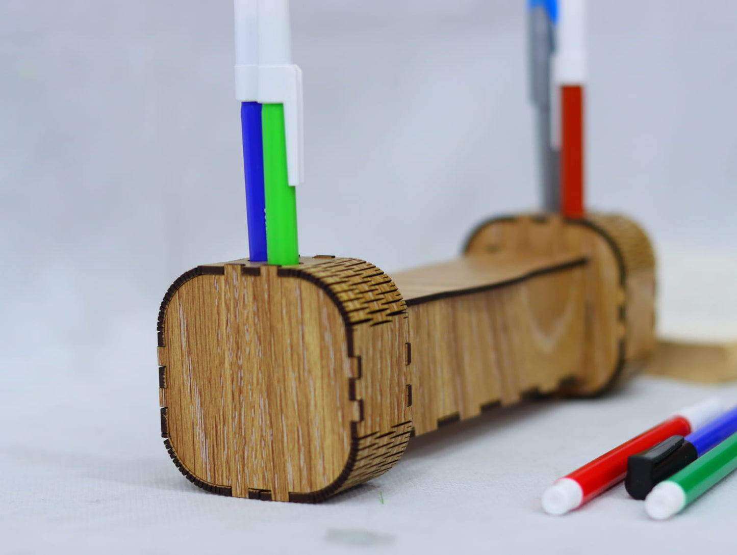 Laser Cut Modern Pen Holder