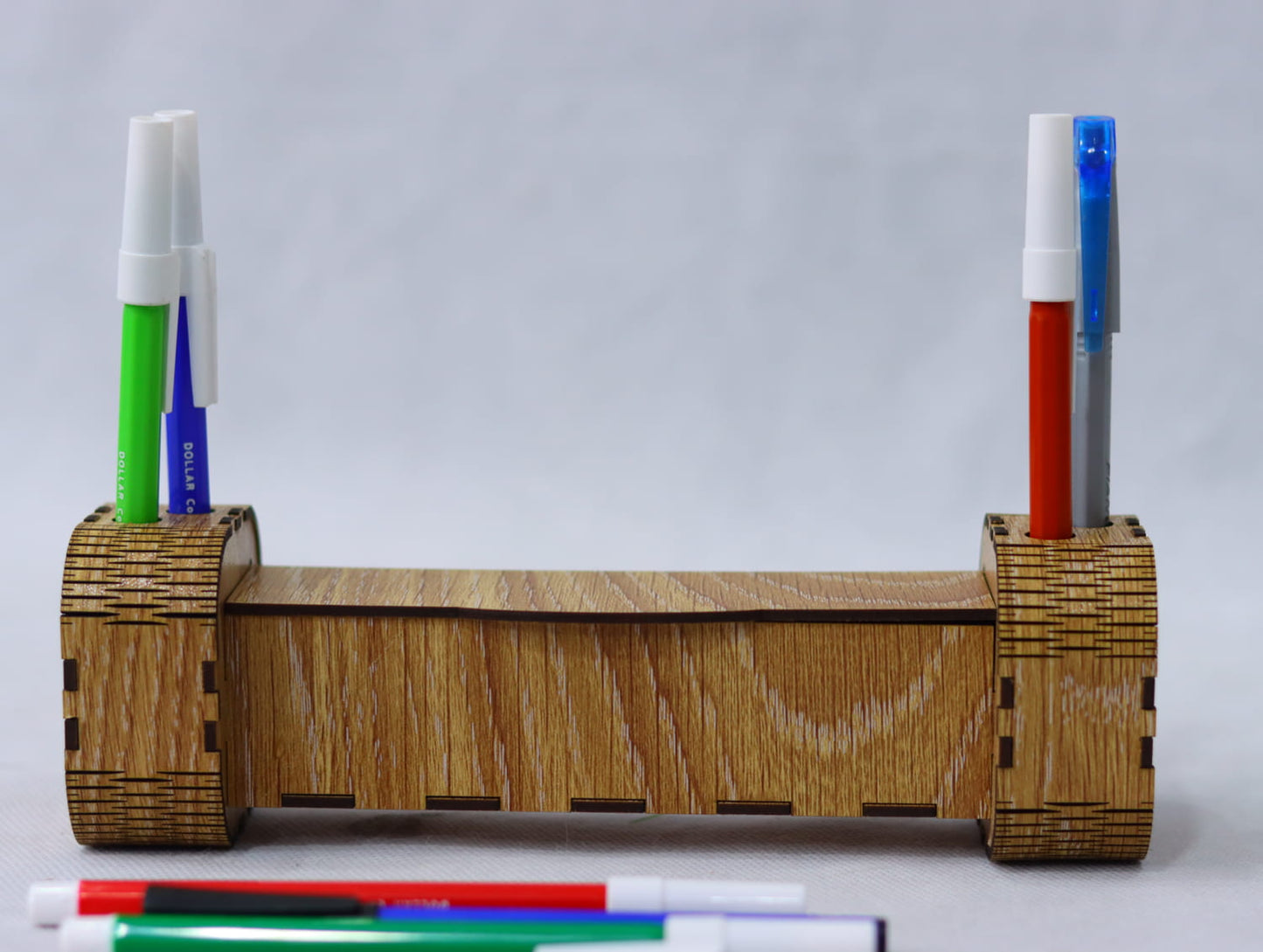 Laser Cut Modern Pen Holder