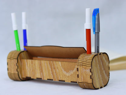 Laser Cut Modern Pen Holder