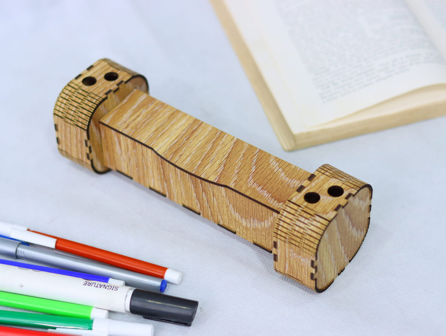 Laser Cut Modern Pen Holder