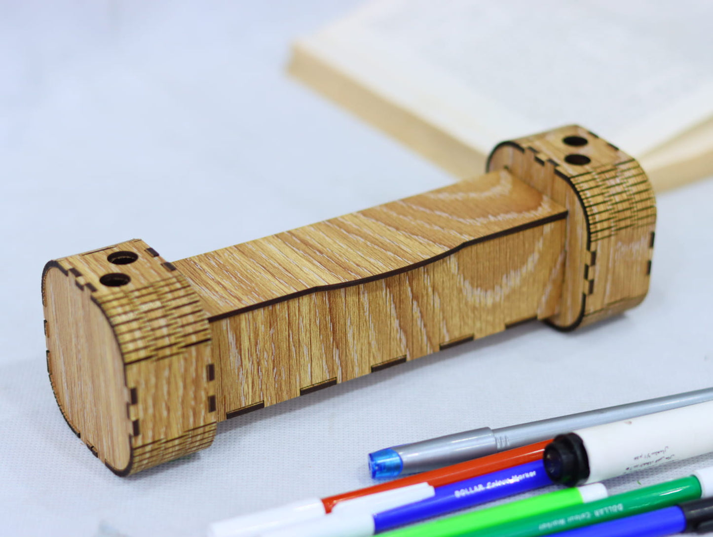 Laser Cut Modern Pen Holder