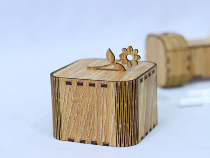 Laser Cut Small Wooden Gift Box