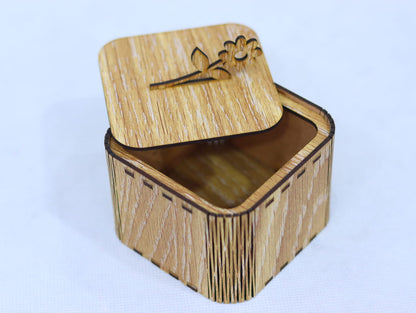 Laser Cut Small Wooden Gift Box