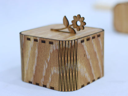 Laser Cut Small Wooden Gift Box