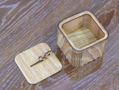 Laser Cut Small Wooden Gift Box