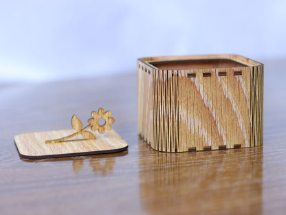 Laser Cut Small Wooden Gift Box