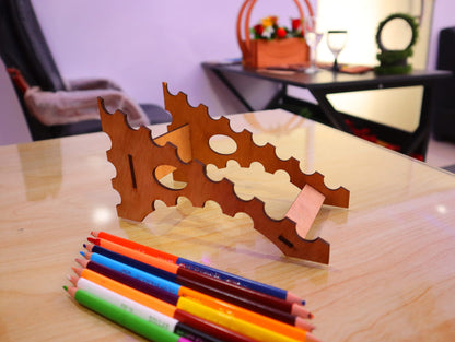 Laser Cut Stylish Desk Pencil Holder Vector