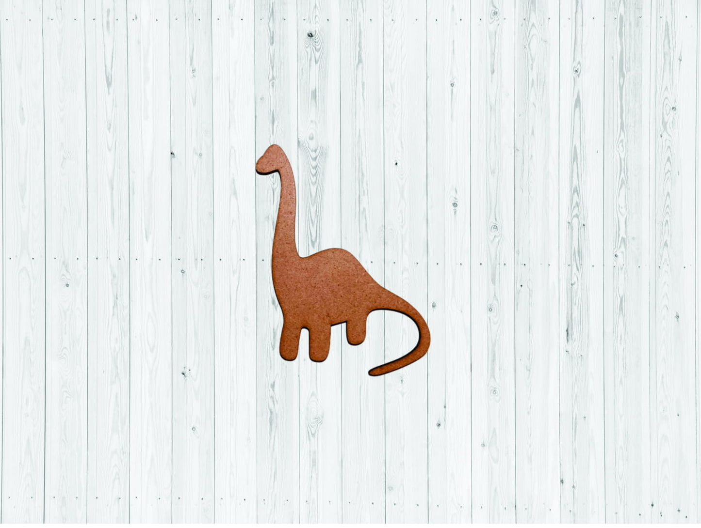 Laser Cut Dinosaur Unfinished Wood Cutout Shape Vector